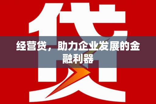 商州经营贷，助力企业发展的金融利器