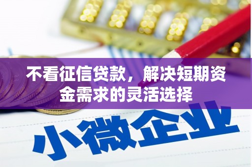 商州不看征信贷款，解决短期资金需求的灵活选择