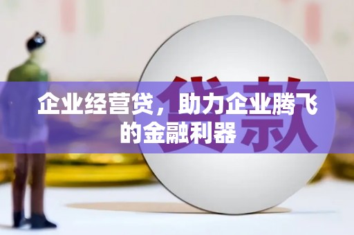商州企业经营贷，助力企业腾飞的金融利器