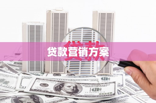 商州贷款营销方案