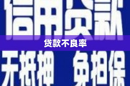 商州贷款不良率