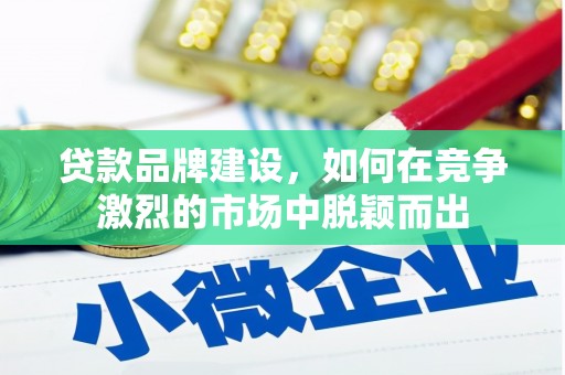 商州贷款品牌建设，如何在竞争激烈的市场中脱颖而出