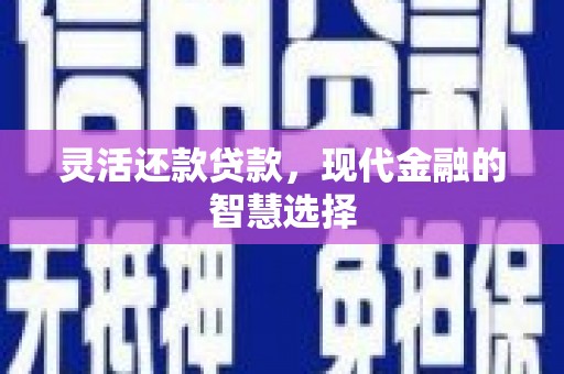 商州灵活还款贷款，现代金融的智慧选择