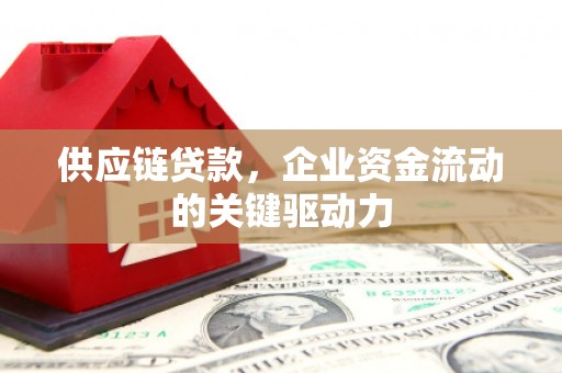 商州供应链贷款，企业资金流动的关键驱动力