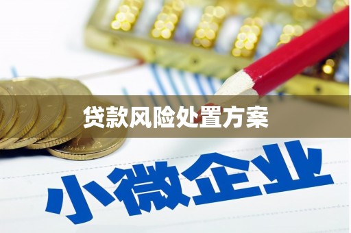 商州贷款风险处置方案