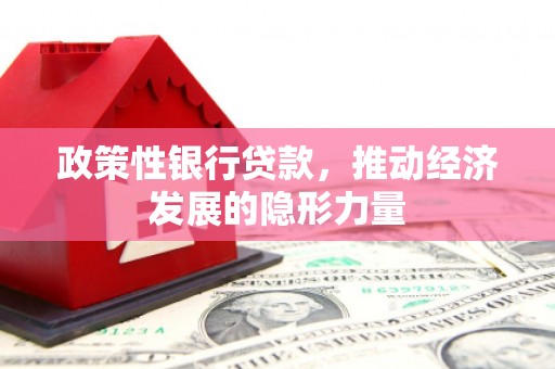商州政策性银行贷款，推动经济发展的隐形力量