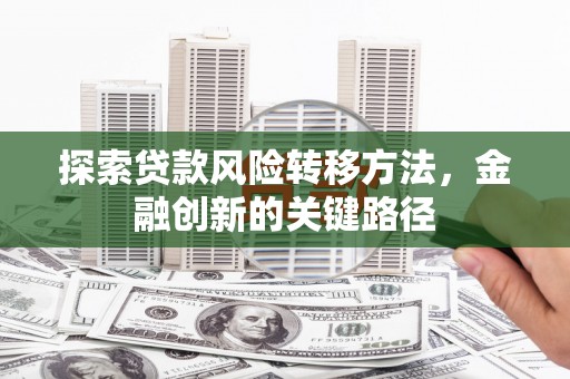 商州探索贷款风险转移方法，金融创新的关键路径