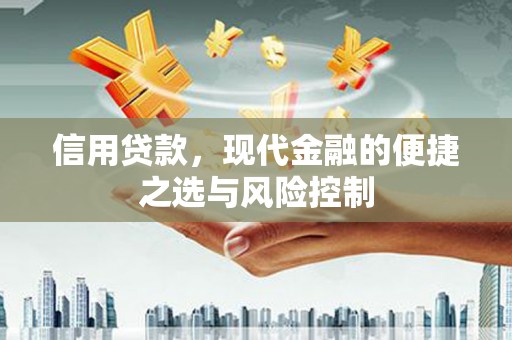 商州信用贷款，现代金融的便捷之选与风险控制