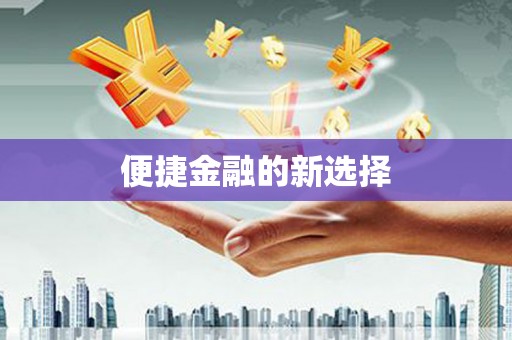 商州便捷金融的新选择