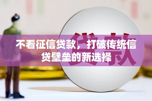 商州不看征信贷款，打破传统信贷壁垒的新选择