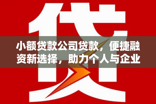 商州小额贷款公司贷款，便捷融资新选择，助力个人与企业成长