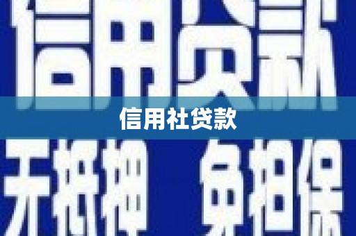 商州信用社贷款