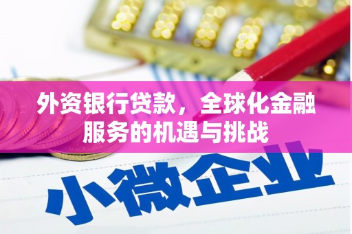 商州外资银行贷款，全球化金融服务的机遇与挑战