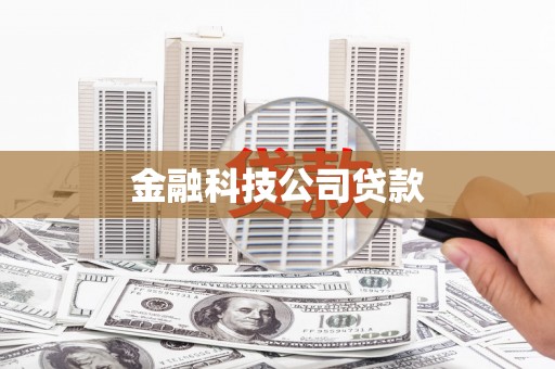 商州金融科技公司贷款