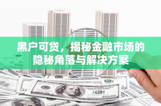 商州黑户可贷，揭秘金融市场的隐秘角落与解决方案