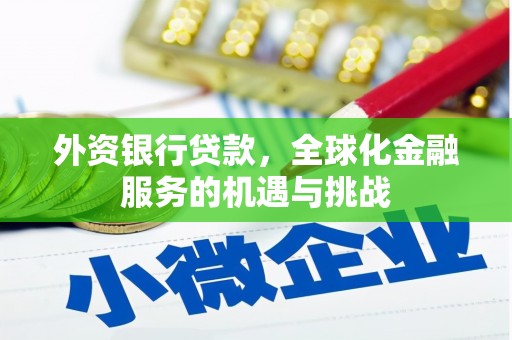 商州外资银行贷款，全球化金融服务的机遇与挑战