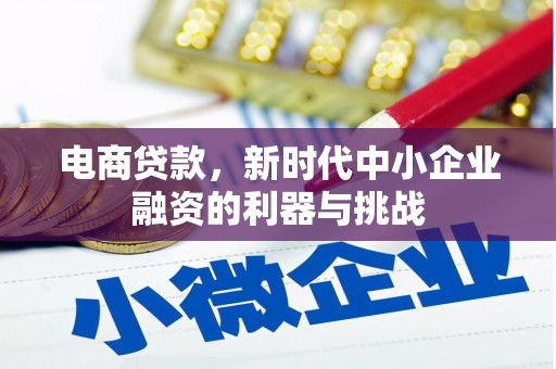 商州电商贷款，新时代中小企业融资的利器与挑战