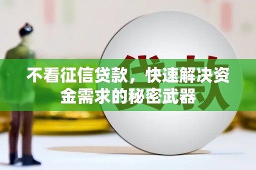 商州不看征信贷款，快速解决资金需求的秘密武器