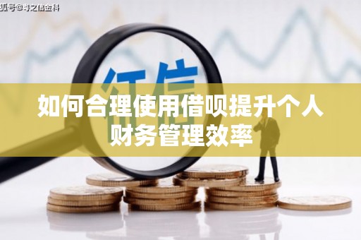 商州如何合理使用借呗提升个人财务管理效率
