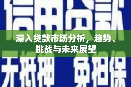 商州深入贷款市场分析，趋势、挑战与未来展望