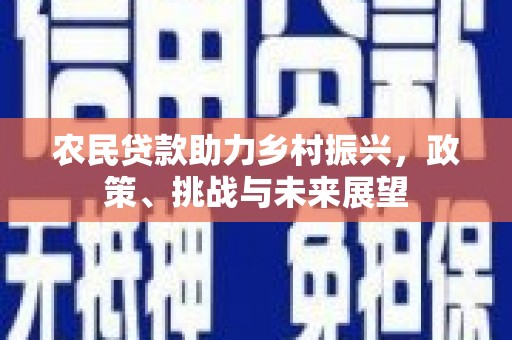 商州农民贷款助力乡村振兴，政策、挑战与未来展望