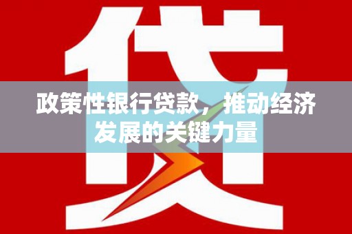 商州政策性银行贷款，推动经济发展的关键力量