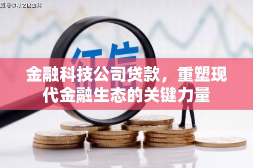 商州金融科技公司贷款，重塑现代金融生态的关键力量