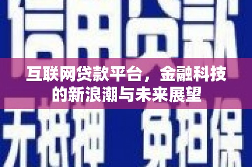 商州互联网贷款平台，金融科技的新浪潮与未来展望