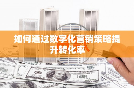 商州如何通过数字化营销策略提升转化率