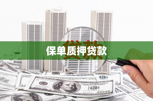 商州保单质押贷款