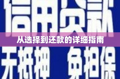 商州从选择到还款的详细指南
