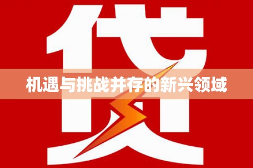 商州机遇与挑战并存的新兴领域