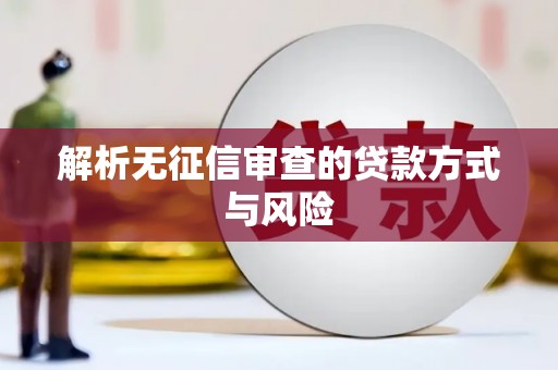 商州解析无征信审查的贷款方式与风险