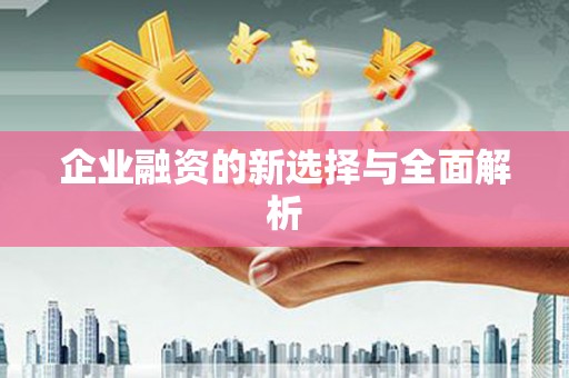 商州企业融资的新选择与全面解析