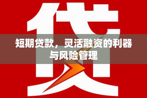 商州短期贷款，灵活融资的利器与风险管理